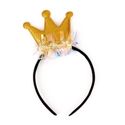 Карнавальный ободок «Корона», цвет золотой