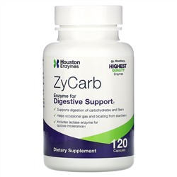 Houston Enzymes, ZyCarb, 120 капсул