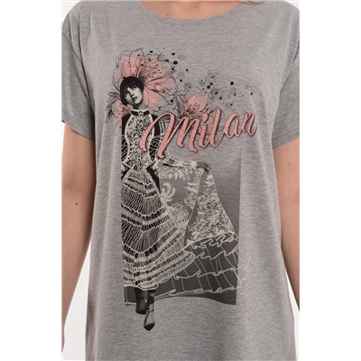 Modellini, Комфортная женская туника-футболка для дома
