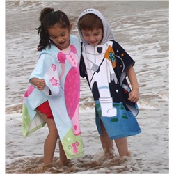 Детское пляжное полотенце с капюшоном ВС 138