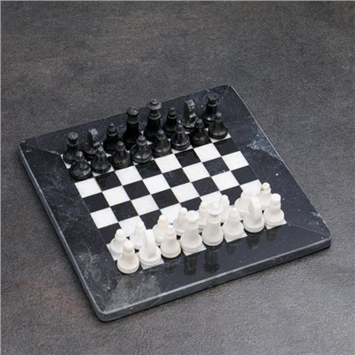 Шахматы «Элит», доска 20х20 см, оникс