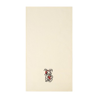Набор новогодних полотенец вафельных Линейные кролики, размер 33х60см, 2 шт,  вафля 190г/м, 100% хлопок