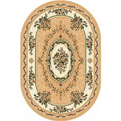 Овальный ковёр БЦФ Laguna 5444, 60 х 110 см, цвет beige