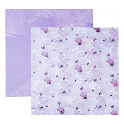 Набор бумаги для скрапбукинга с фольгированием  «Цветочная нежность»,  20 × 20 см