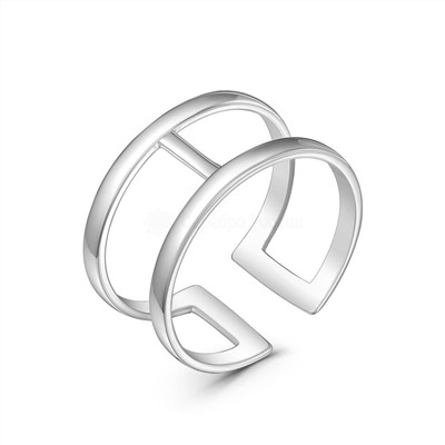 Кольцо из серебра родированное 04-401-0004