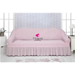Чехол на трехместный диван с оборкой розовый 207, Характеристики
