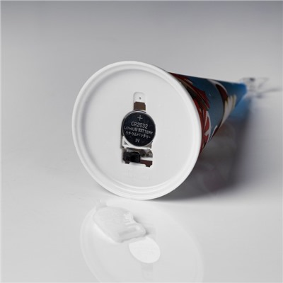 Светодиодная фигура «Ёлка с Дедом Морозом» 7.5 × 21 × 7.5 см, пластик, батарейки CR2032х1, свечение мульти