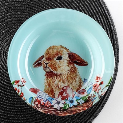 Тарелка суповая Доляна «Кролик», 300 мл, d=18,5 см