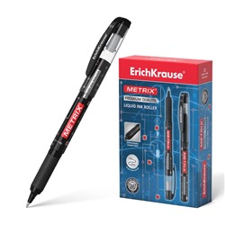 Ручка-роллер Erich Krause METRIX, узел 0.5, чернила чёрные, длина письма 1200 метров