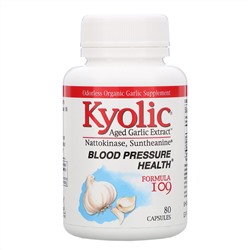 Kyolic, Aged Garlic Extract, формула 109, 80 капсул