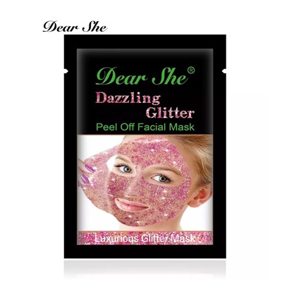Dear She Очищающая маска-пленка для лица STAR MASK, розовая