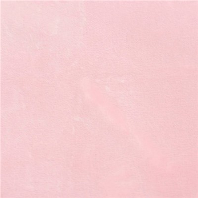 Плед детский нежно розовый 90х100см, велсофт 260г/м пэ100%