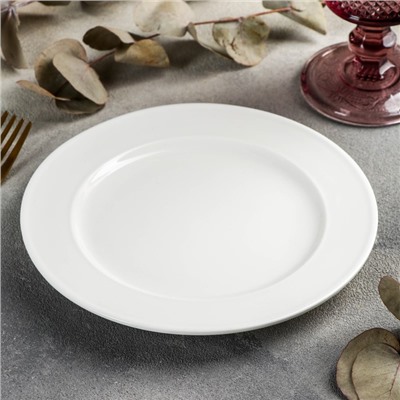 Тарелка десертная, d=18 см, цвет белый