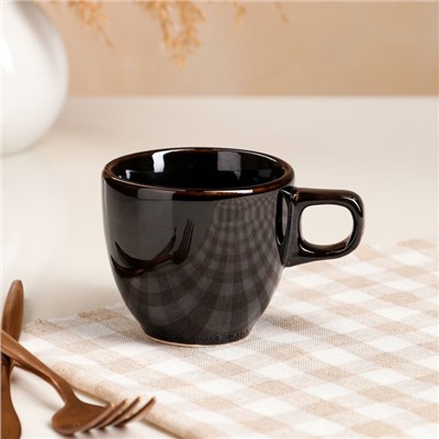Чашка "Одесса", коричневая, керамика, 0.2 л