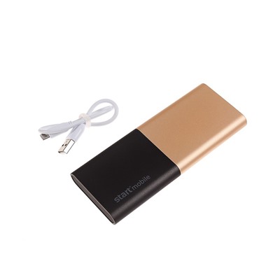 Внешний аккумулятор "СТАРТ" PPB FLAMINGO P06M-GB, USB, 6000 мАч , черно-золотой