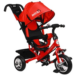 Велосипед трёхколёсный Micio Classic, колёса EVA 10"/8", цвет красный