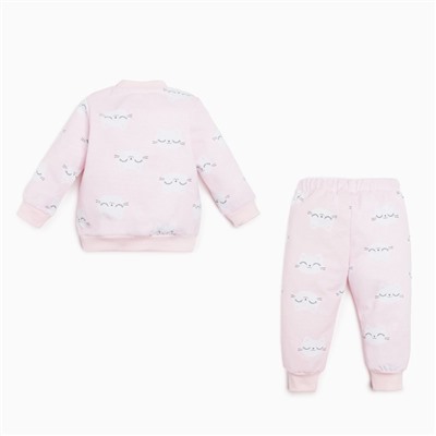Комплект: джемпер и брюки Крошка Я «Киса», рост 68-74 см, цвет розовый