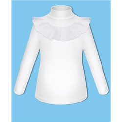 Школьная белая водолазка (блузка)  для девочки 8479-ДШ20