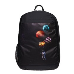 Рюкзак молодежный Calligrata с мягкой спинкой Меридиан 40х26х15 см «Космонавт», цвет фиолетовый