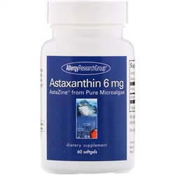 Allergy Research Group, Astaxanthin, 6 mg, 60 Softgels