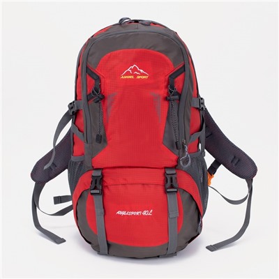 Рюкзак туристический на молнии 40 л, цвет красный