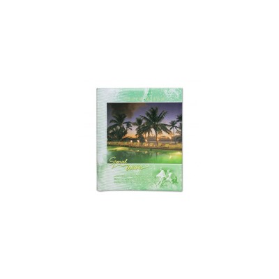 Фотоальбом BRAUBERG 20 магнитных листов, 23*28см, индивидуальный бокс, Курорт, зеленый, 390687