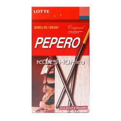 Палочки в шоколадной глазури (оригинал) Пеперо/Pepero Lotte, Корея 47 г