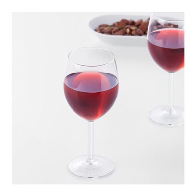 Набор бокалов для красного вина СВАЛЬК 6 шт, прозрачное стекло