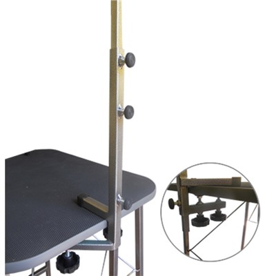 Стойка-кронштейн регулируемая для стола - груминг, сварной держатель, 0,75 м, высота 40 см