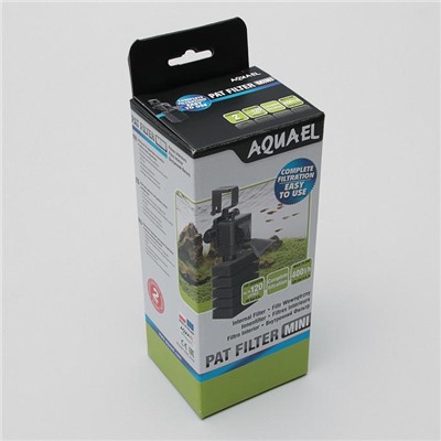 Фильтр внутренний Aquael  PAT mini 4 W, 400 л./ч.,акв. до 120 л