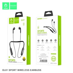 Спортивные наушники Bluetooth DENMEN DL01 (черный)