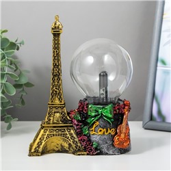 Плазменный шар полистоун "Из Парижа с любовью" 17,5х13,5х7 см