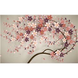 3D Фотообои  «Персиковое дерево»