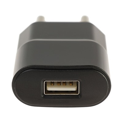 Сетевое зарядное устройство Defender, USB, 1 А, кабель micro USB, 1 м, черное