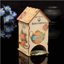 Чайный домик "Чайничек" с УФ-печатью, 8,5х9,5х16см