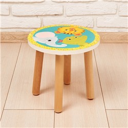 Подставка-стул «Зоопарк», деревянная круглая
