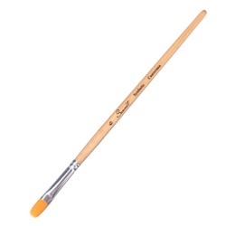Кисть Синтетика Овальная ЗХК Сонет № 6 (8мм), короткая ручка с покрытием лака