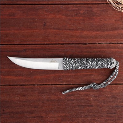 Нож метательный "Зигфрид", в оплетке, с повышением линии обуха, клинок 10 см