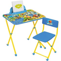 Комплект мебели «Ми-ми-мишки»: стол, стул мягкий, цвета МИКС