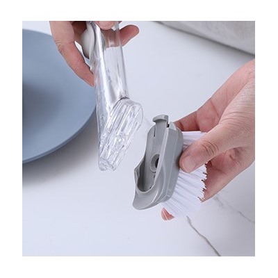 Автоматическая щетка для мытья посуды # C0HT2 # 1 ручка + 2 кисти + 2 губки.