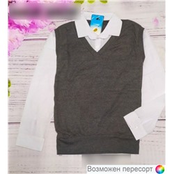 Рубашка детская с имитацией жилета арт. 884207