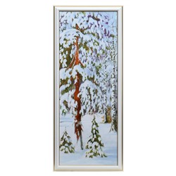 Картина "Зимний лес" 20х50 (23х53) см