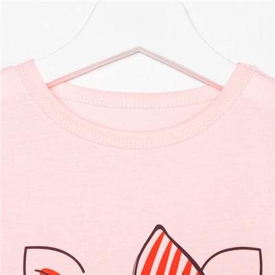 Сорочка для девочки, цвет розовый, рост 116
