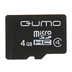 Карта памяти microSDHC Qumo 4 Гб class 4