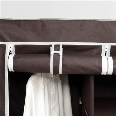 Шкаф для одежды, 164×42×165 см, цвет коричневый