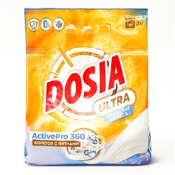 Порошок для автоматической и ручной стирки Dosia Ultra, "Альпийская Свежесть", 3 кг