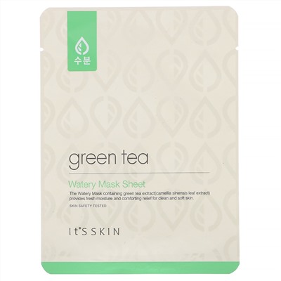 It's Skin, Green Tea, Watery Mask Sheet, 1 Sheet, 17 g