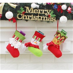 Рождественский носок для подарков XD17113 Заказ от 2х шт.