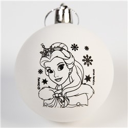 Набор для творчества Новогодний шар Принцессы: Белль, размер шара 5,5 см