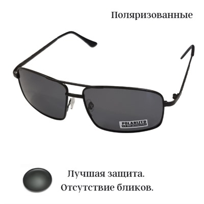 Солнцезащитные очки поляризованные черная оправа